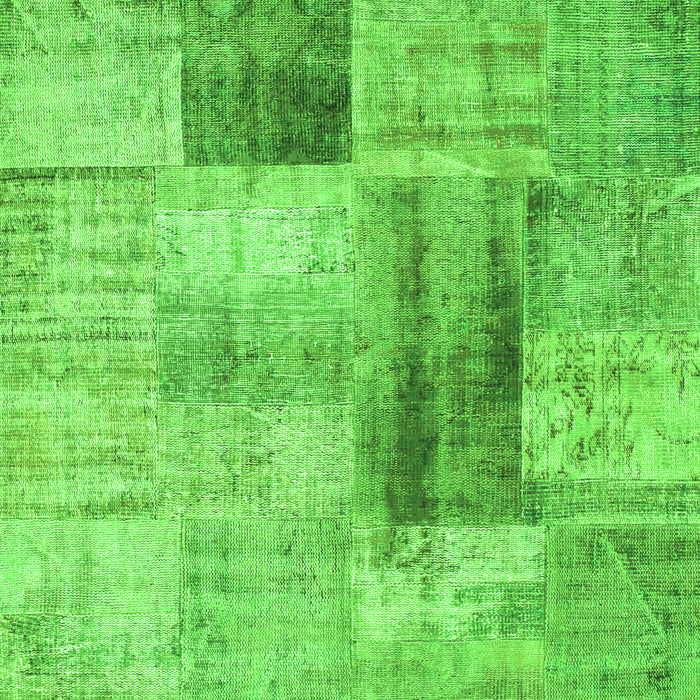 Patchwork Green Transitional Rug, con1360grn