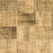 Square Patchwork Brown Transitional Rug, con1360brn