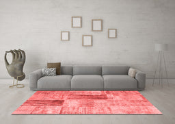 Transitional Red Washable Rugs
