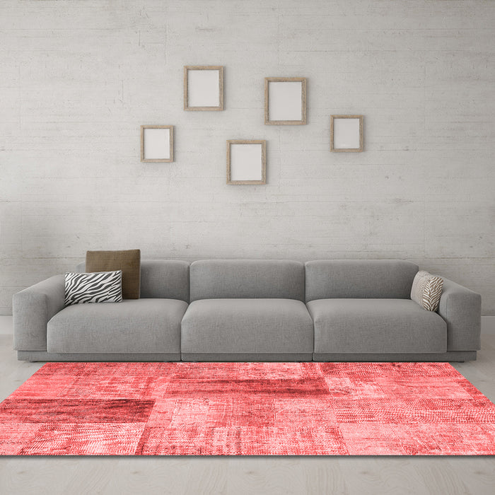 Transitional Red Washable Rugs
