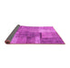 Sideview of Patchwork Pink Transitional Rug, con1361pnk