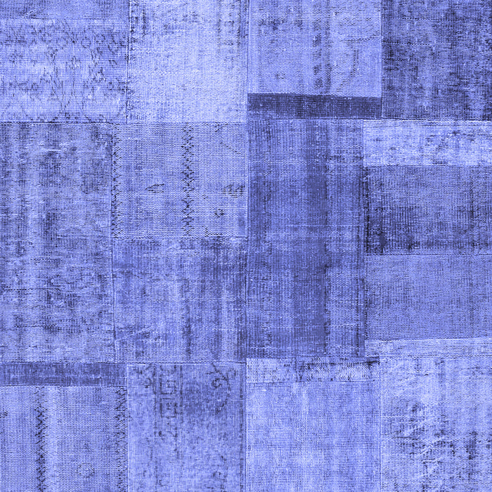 Patchwork Blue Transitional Rug, con1361blu
