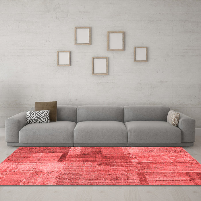 Transitional Red Washable Rugs