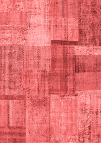 Patchwork Red Transitional Rug, con1361red