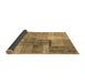 Sideview of Patchwork Brown Transitional Rug, con1361brn