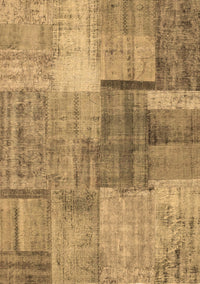 Patchwork Brown Transitional Rug, con1361brn