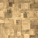 Square Patchwork Brown Transitional Rug, con1362brn