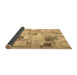 Sideview of Patchwork Brown Transitional Rug, con1362brn