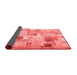 Patchwork Red Transitional Area Rugs