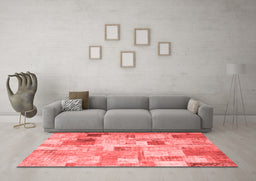 Transitional Red Washable Rugs