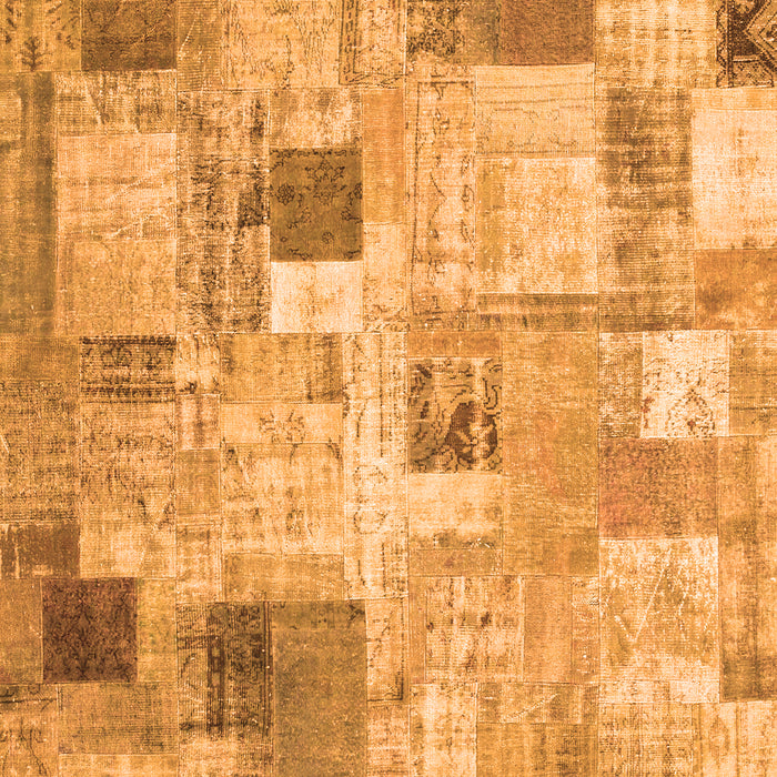 Patchwork Orange Transitional Rug, con1362org