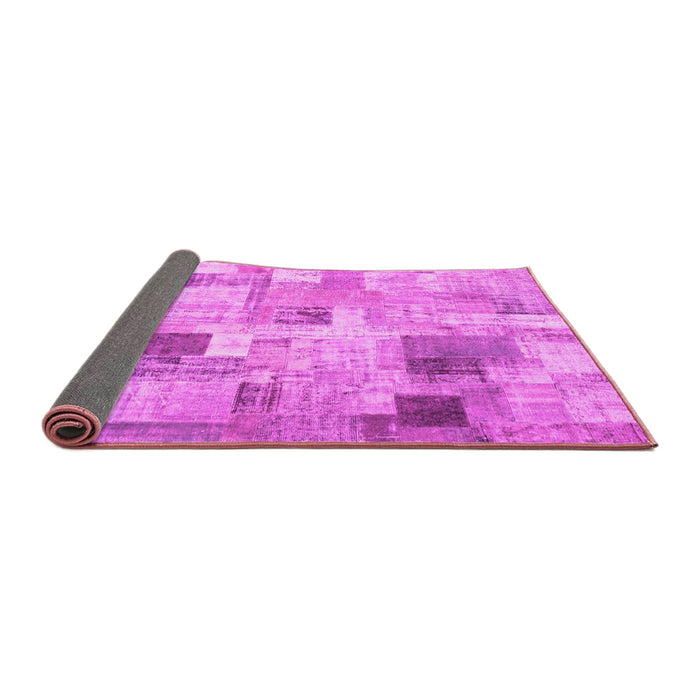 Sideview of Patchwork Pink Transitional Rug, con1362pnk