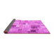 Sideview of Patchwork Pink Transitional Rug, con1362pnk