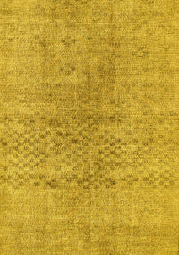 Abstract Yellow Contemporary Rug, con1363yw