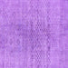Square Machine Washable Abstract Purple Contemporary Area Rugs, wshcon1363pur