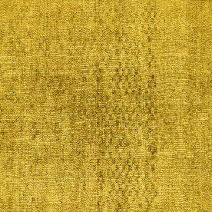 Square Abstract Yellow Contemporary Rug, con1363yw