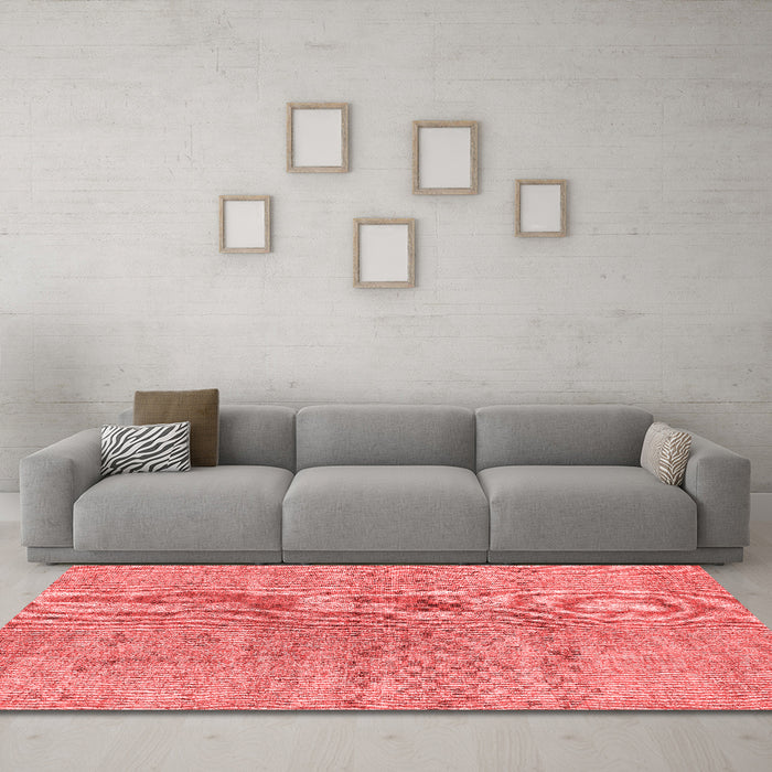 Contemporary Red Washable Rugs