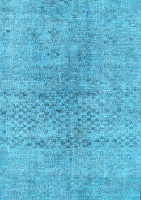 Abstract Light Blue Contemporary Rug, con1363lblu