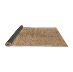 Sideview of Abstract Brown Contemporary Rug, con1363brn