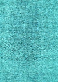 Abstract Turquoise Contemporary Rug, con1363turq