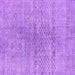 Square Abstract Purple Contemporary Rug, con1363pur