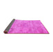 Sideview of Persian Pink Bohemian Rug, con1364pnk