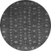 Square Abstract Gray Contemporary Rug, con1365gry