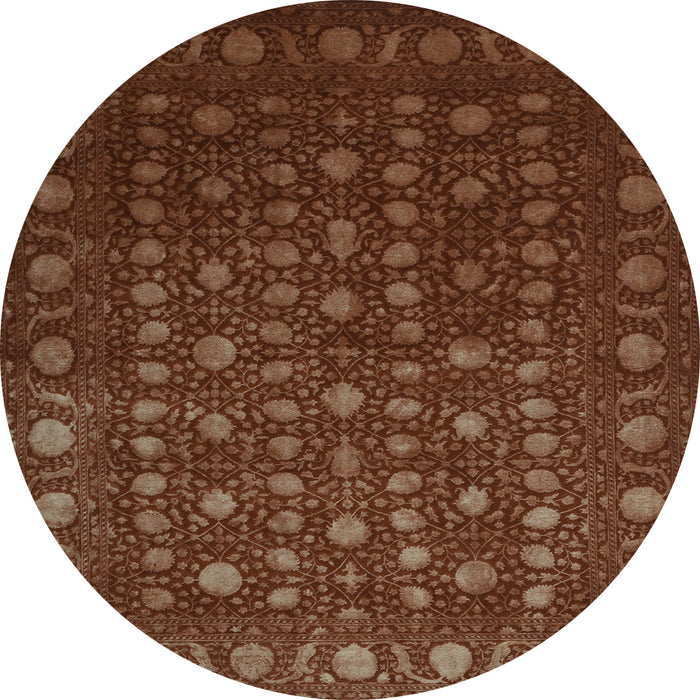 Round Machine Washable Abstract Light Blue Contemporary Rug, wshcon1365lblu