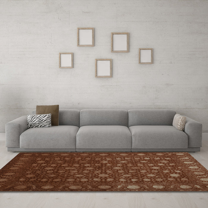 Machine Washable Abstract Light Blue Contemporary Rug in a Living Room, wshcon1365lblu