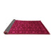 Sideview of Abstract Pink Contemporary Rug, con1365pnk