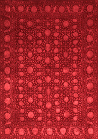 Abstract Red Contemporary Rug, con1365red