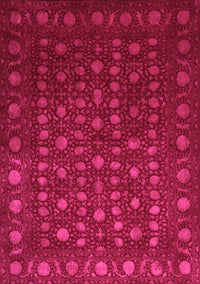 Abstract Pink Contemporary Rug, con1365pnk