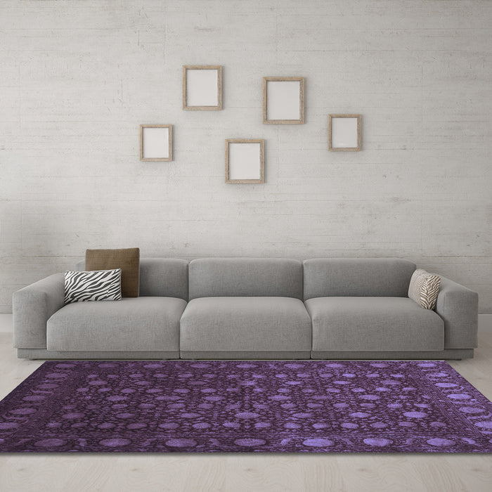 Machine Washable Abstract Blue Contemporary Rug in a Living Room, wshcon1365blu