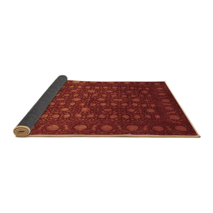 Sideview of Abstract Brown Contemporary Rug, con1365brn