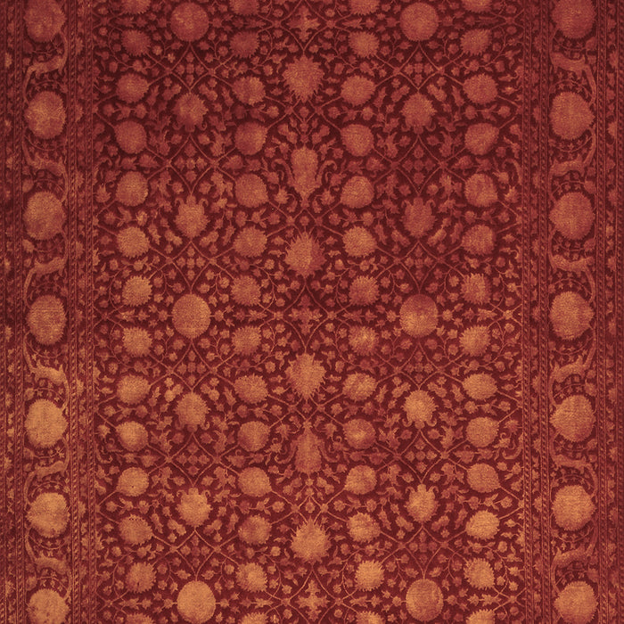 Machine Washable Abstract Brown Contemporary Rug, wshcon1365brn