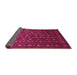 Sideview of Abstract Purple Contemporary Rug, con1365pur