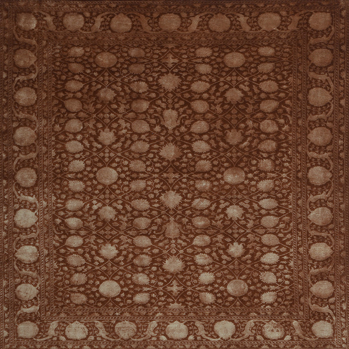 Square Machine Washable Abstract Light Blue Contemporary Rug, wshcon1365lblu