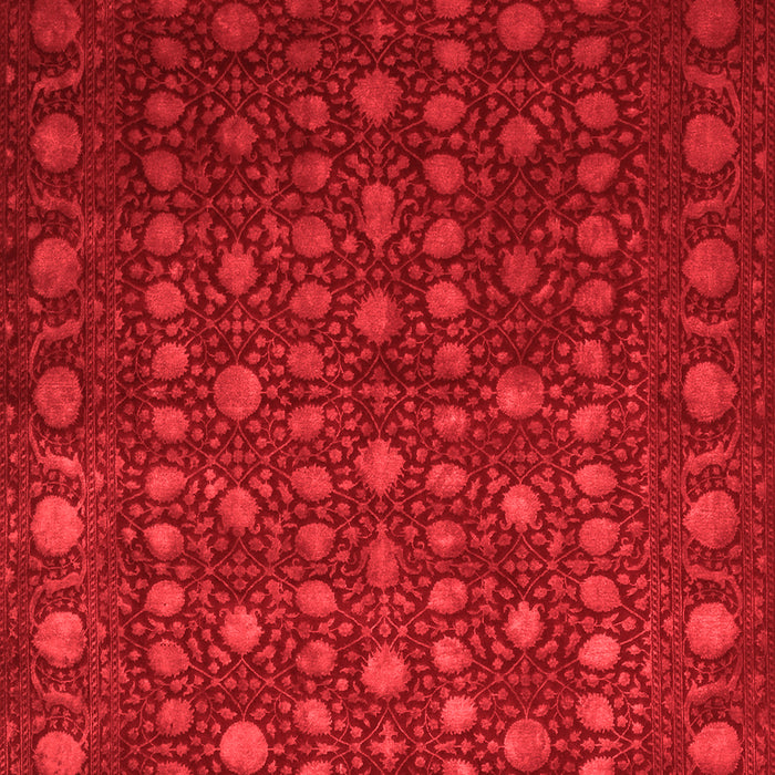 Machine Washable Abstract Red Contemporary Rug, wshcon1365red