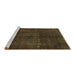 Sideview of Machine Washable Persian Brown Bohemian Rug, wshcon1366brn