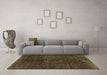 Machine Washable Persian Brown Bohemian Rug in a Living Room,, wshcon1366brn