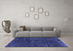 Machine Washable Persian Blue Bohemian Rug in a Living Room, wshcon1366blu