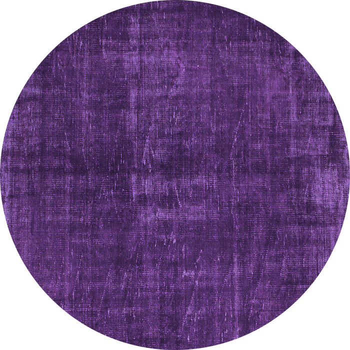 Round Machine Washable Persian Purple Bohemian Area Rugs, wshcon1366pur