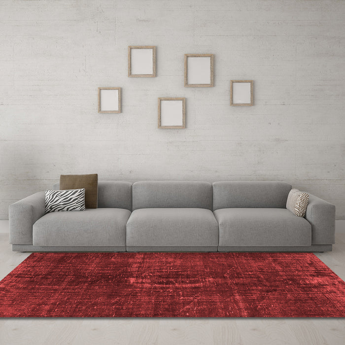 Bohemian Red Washable Rugs