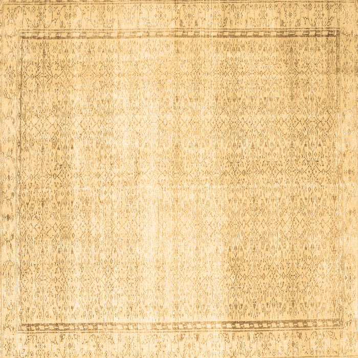 Square Machine Washable Abstract Brown Contemporary Rug, wshcon1367brn