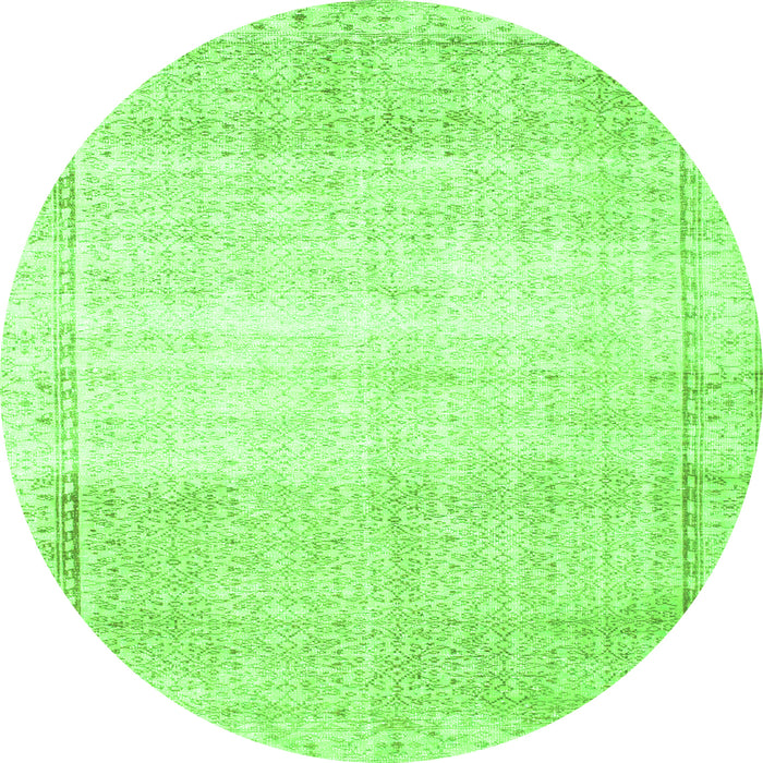 Machine Washable Abstract Green Contemporary Area Rugs, wshcon1367grn