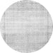 Machine Washable Abstract Gray Contemporary Rug, wshcon1367gry