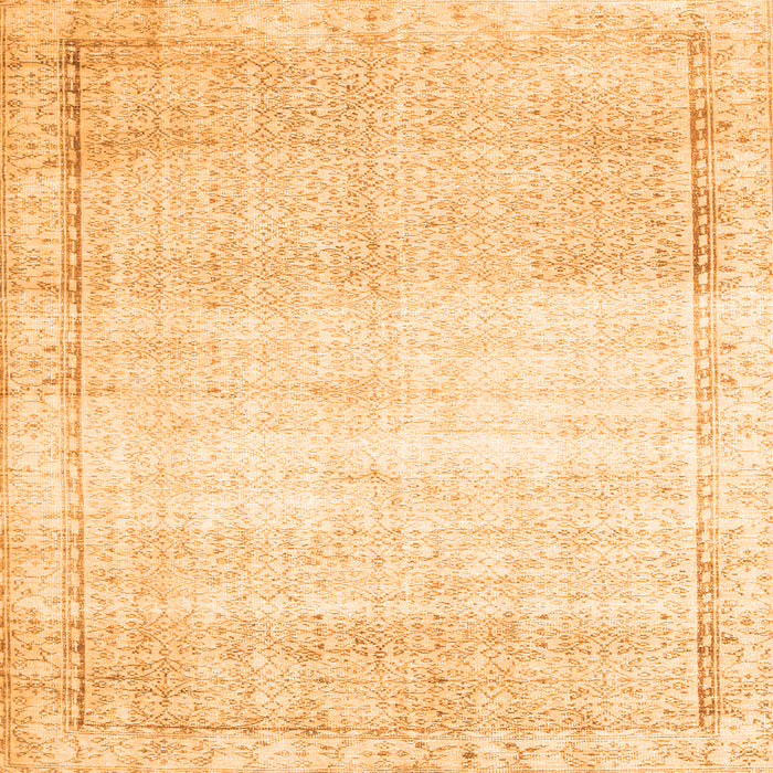 Serging Thickness of Abstract Orange Contemporary Rug, con1367org