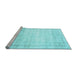 Sideview of Machine Washable Abstract Light Blue Contemporary Rug, wshcon1367lblu