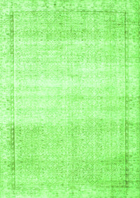 Abstract Green Contemporary Rug, con1367grn