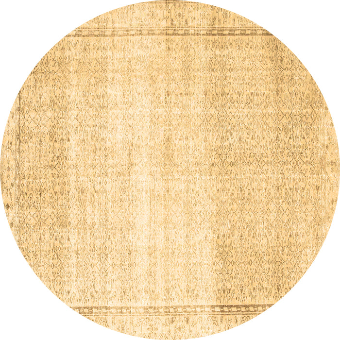 Square Abstract Brown Contemporary Rug, con1367brn